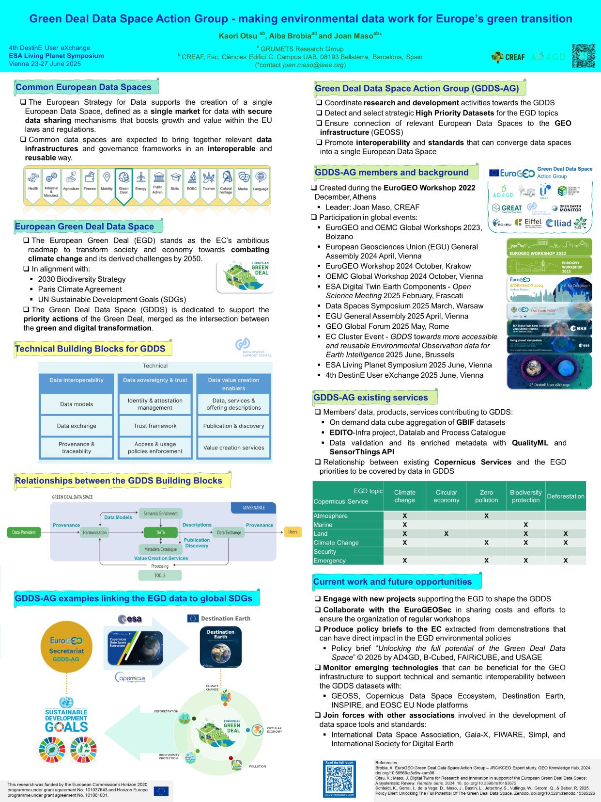 Green Deal Data Space Action Group-making environmental data work for Europe's green transition