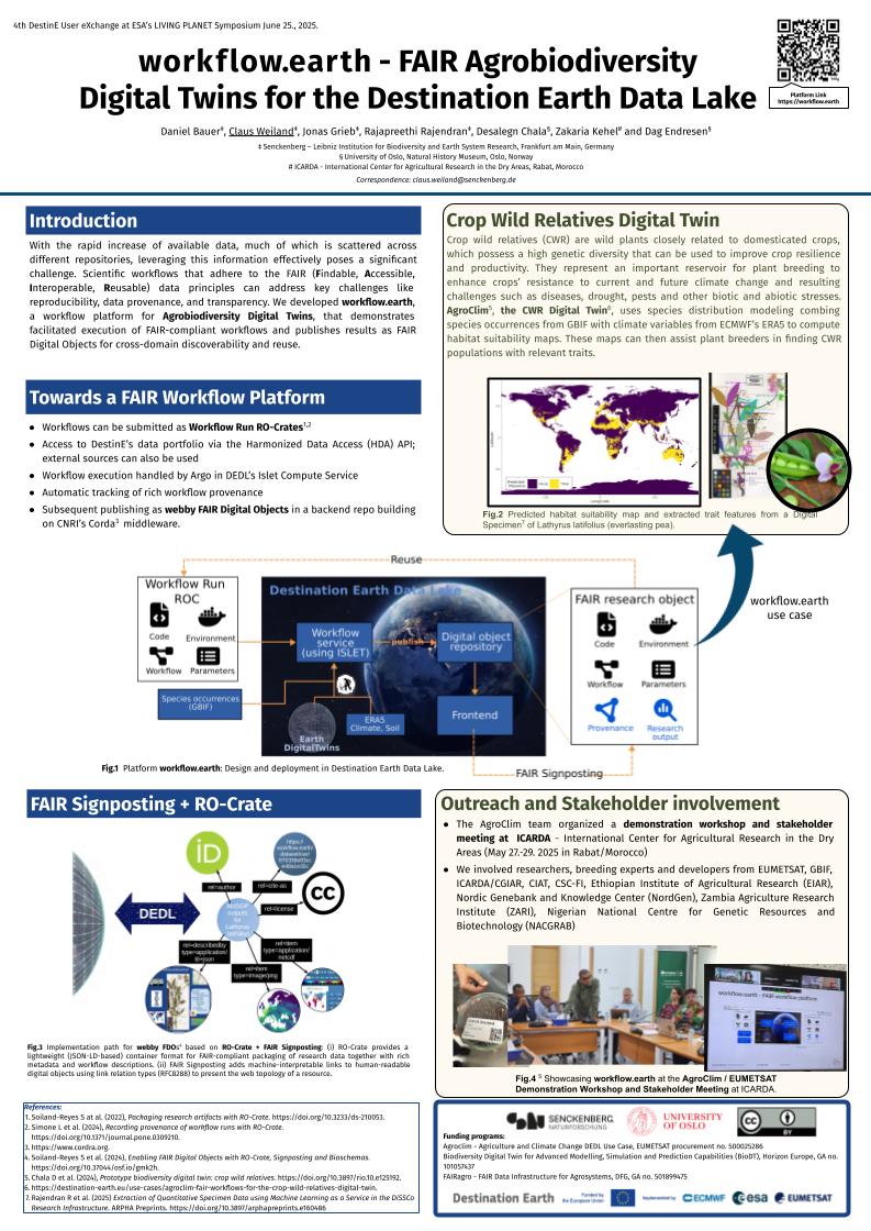 workflow.earth - FAIR Agrobiodiversity Digital Twins for the Destination Earth Data Lake