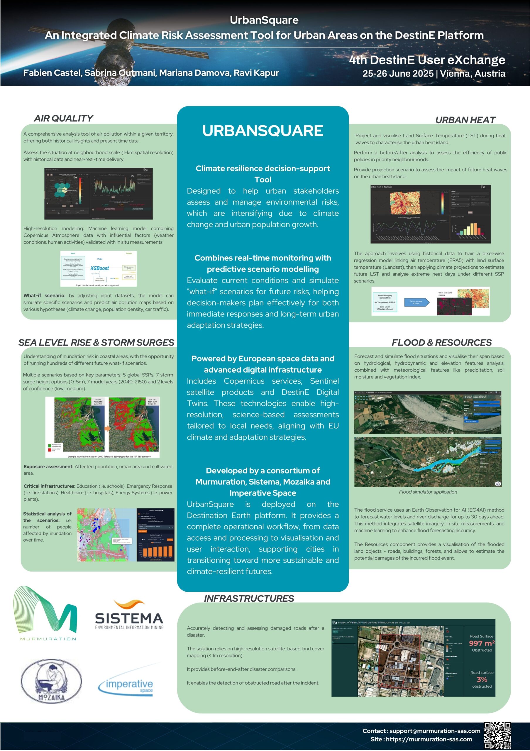UrbanSquare An Integrated Climate Risk Assessment Tool for Urban Areas on the DestinE Platform