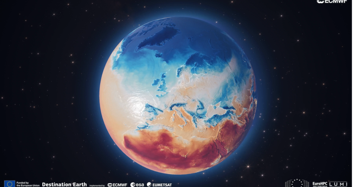 Surface temperature simulation
